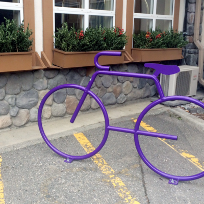 Coast Canmore custom Dero bike rack