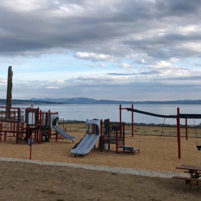 Tla Amin First Nation playground