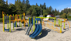 Edgehill Elementary with slide and climbing structures