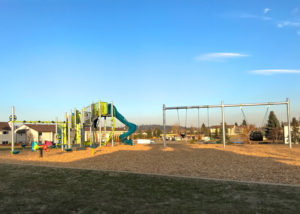 Jackpine Park playground with Friendship Swing