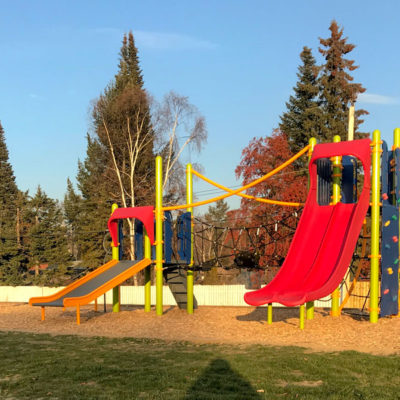 Quinson Park with slides and swings