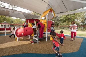 Playground Shade over smart play motion