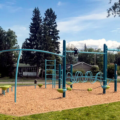 Blue Playground Structure