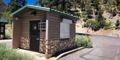 concrete utility building with Barnwood texture walls and Cedar shake texture roof