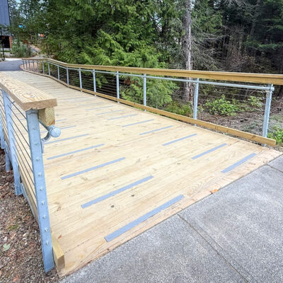 Wood and steel boardwalk