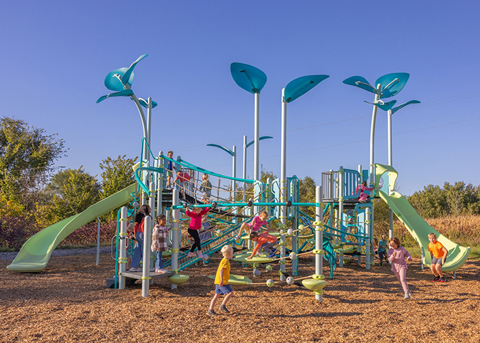 Flower themed playground