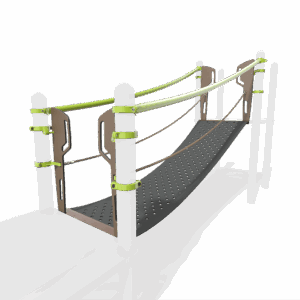 product render of a colourful playground component