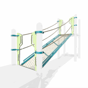 product render of a colourful playground component