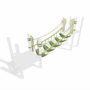 product render of a colourful playground component