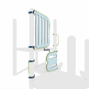 product render of a colourful playground component