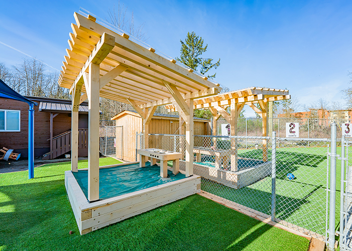 yellow cedar sandboxes