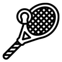 tennis racket and ball