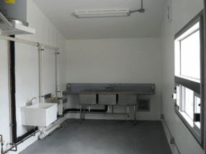 interior of a concession stand