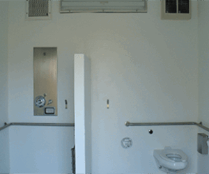 interior of washroom and shower building