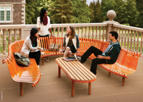 LectureHall Curved bench